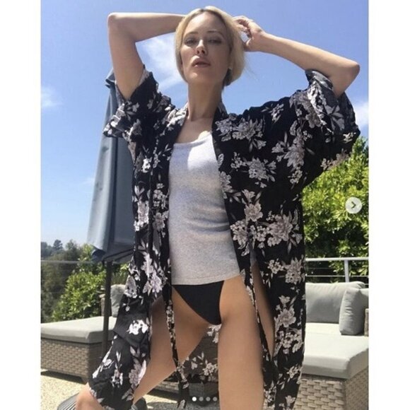 Spiritual Gangster Maya Kimono Tie Waist Robe OS - Picture 1 of 3